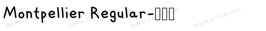 Montpellier Regular字体转换